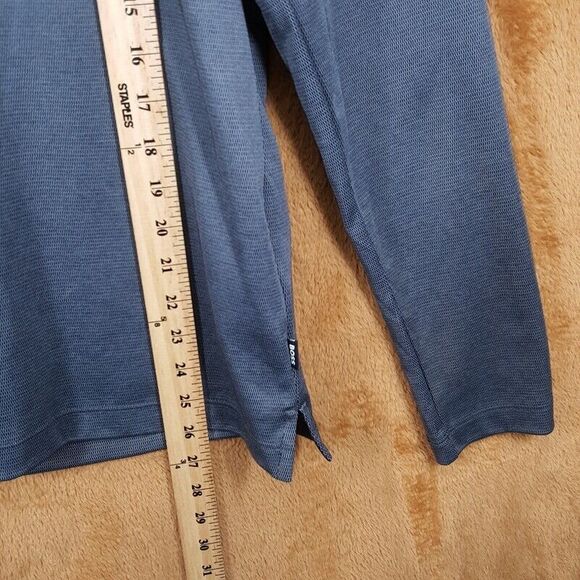 HUGO BOSS Polo Shirt Mens Small Gray Long Sleeve Contrast Collar PLEINS $148 - Picture 9 of 10